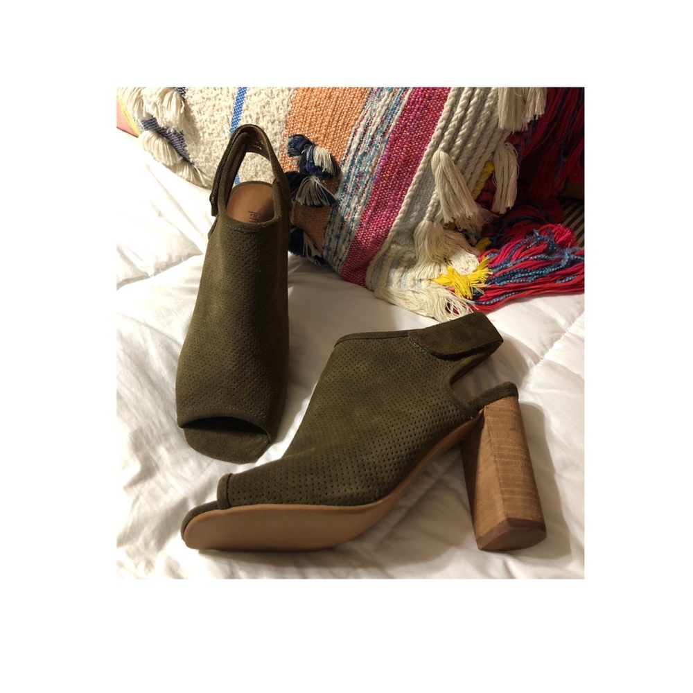 Jeffery Campbell peep toe booties